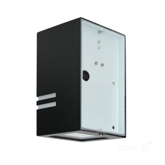 TUINLAMP WANDLAMP ZWART DOWN IP44 230V GU10