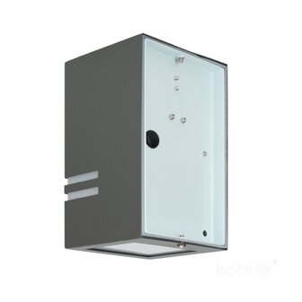 TUINLAMP WANDLAMP GRIJS DOWN IP44 230V GU10