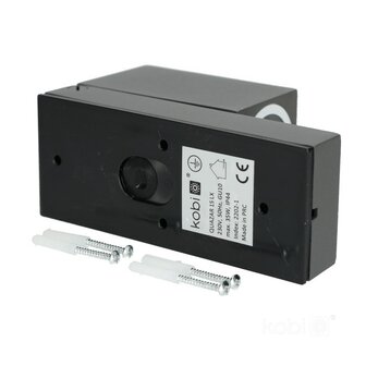 BUITENLAMP WANDLAMP MET SENSOR GRIJS IP44 230V GU10