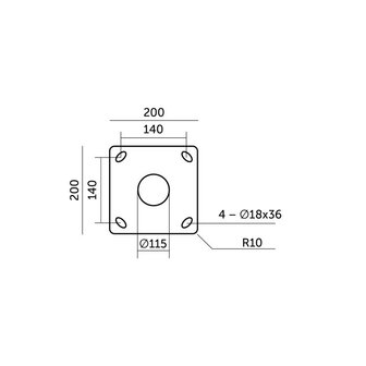 PAAL MAST BASE SV 3M &Oslash;60MM GRIJS - LED STRAATLAMPEN