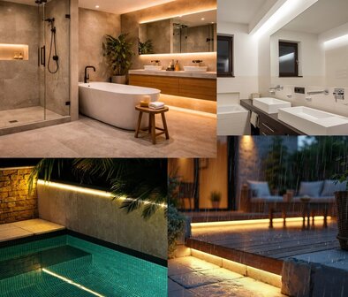 SMD LED STRIP PRO BRIGHT LIGHT IP65 NANO 24V/DC 15W/M. 3 LICHTKLEUREN