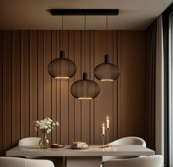 SEGULA LED FLOATING FILO BLACK GLOBE G180 5W 380LM 2200K