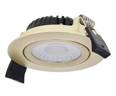 LED INBOUWSPOT SLIM-FIT IP65 DIM POWER &amp; CCT-SWITCH BRASS