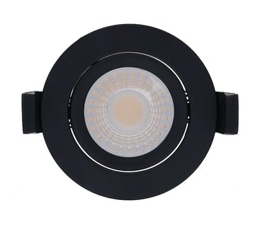 LED INBOUWSPOT SLIM-FIT IP65 DIM POWER &amp; CCT-SWITCH ZWART