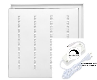 LOUVRE LED PANEEL 60X60CM UGR-16 DIM CCT-SWITCH 30W 4200LM 