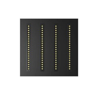 LOUVRE LED PANEEL ZWART 60X60CM UGR-16 DIM CCT-SWITCH 30W 4200LM 