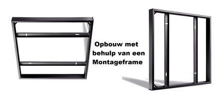LOUVRE LED PANEEL ZWART 60X60CM UGR-16 DIM CCT-SWITCH 30W 4200LM 