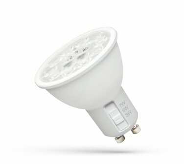 GU10 LED SPOT POWER- &amp; CCT-SWITCH 230V 3/5/7W 2700K/4000K/6000K