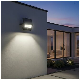 LED SOLAR VERSTRALER MET SENSOR 3CCT 20W 1600LM IP54 