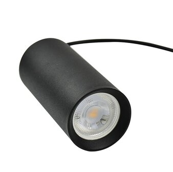 3-FASE HANGLAMP PENDELLAMP ALUMINIUM ZWART 230V GU10 