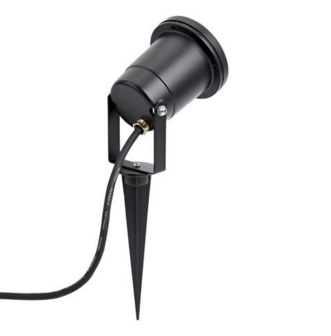 TUINSPOT MET GRONDPIN ALUMINIUM/GLAS IP65 230V GU10