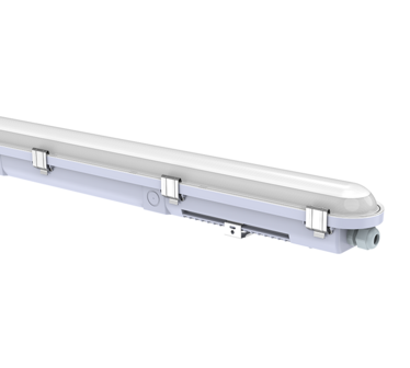 LED BATTEN 150CM MERRYTEK SENSOR &amp; NOODUNIT 35-60W IP65 IK08 CCT-SWITCH 