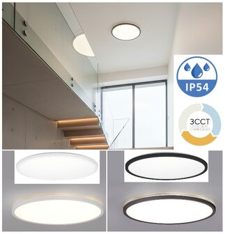 LED PLAFONDLAMP NIVERA CIRCLE IP54 18W 1710LM 3CCT 