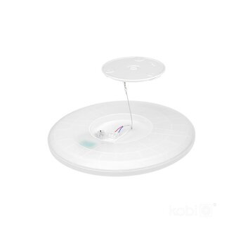 LED PLAFONDLAMP NIVERA MET SENSOR &amp; REMOTE IP54 12W 1200LM 3CCT 