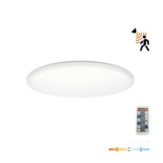 LED PLAFONDLAMP NIVERA MET SENSOR &amp; REMOTE IP54 24W 2280LM 3CCT 