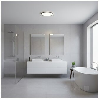 LED PLAFONDLAMP NIVERA MET SENSOR &amp; REMOTE IP54 24W 2280LM 3CCT 