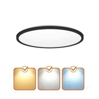 LED PLAFONDLAMP NIVERA MET SENSOR &amp; REMOTE IP54 24W 2280LM 3CCT 