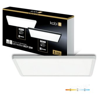 LED PLAFONDLAMP NIVERA SQUARE IP54 32W 3040LM 3CCT 