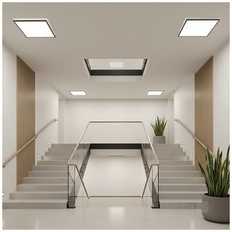 LED PLAFONDLAMP NIVERA MET SENSOR &amp; REMOTE IP54 18W 1710LM 3CCT 