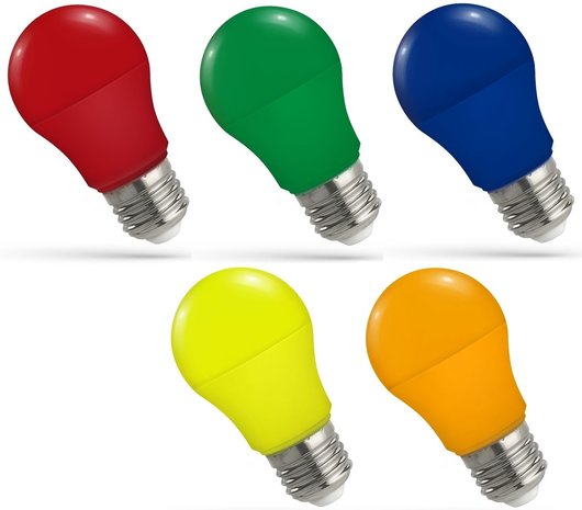 NieuwZeeland Samengesteld Imperialisme Gekleurde LED E27 lampen - Rood Groen Blauw Geel - Leds-store