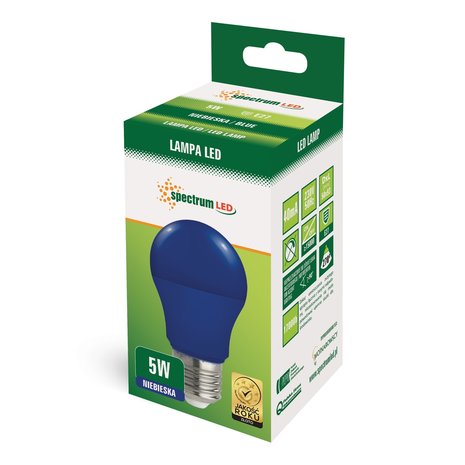 Reis Uitleg voetstuk Gekleurde LED E27 lampen - Rood Groen Blauw Geel - Leds-store