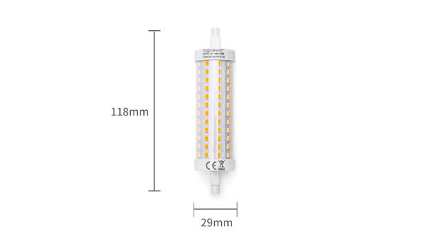 LED R7S STAAFLAMP J118 230V 16W=130W 2100LM 3000K 