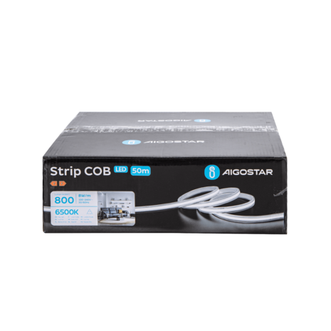 COB LED STRIP 230V 8W/M. 1600LM/M. 6500K 50-METER ROL