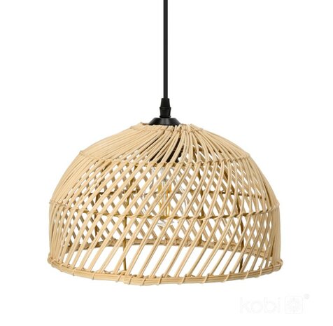 HANGLAMP RIGA GEVLOCHTEN RATTAN 230V E27 