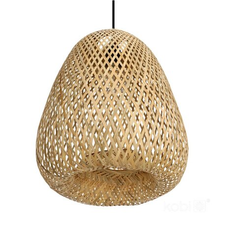 HANGLAMP BEIRUT GEVLOCHTEN BAMBOE 230V E27 