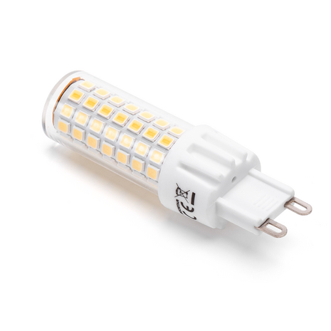 LED G9 GU9 LAMP 230V 6W=48W 600LM 3000K 