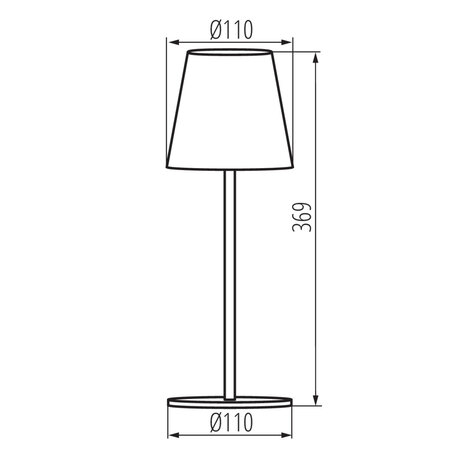 LED TAFELLAMP INITA GREY IP54 USB OPLAADBAAR DIMBAAR 1,2W 165LM