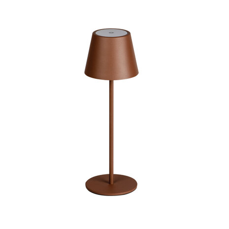 LED TAFELLAMP INITA BROWN IP54 USB OPLAADBAAR DIMBAAR 1,2W 165LM