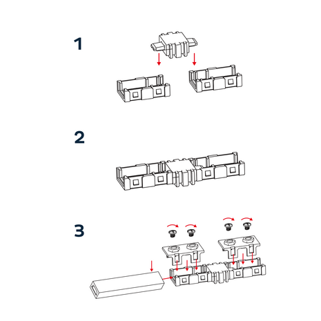 SET 2-STUKS I-CONNECTOR 8-MM 230V SMD LED STRIP 