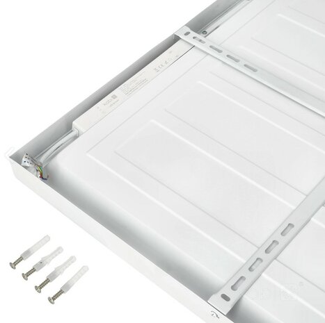 LED PANEEL PLAFONDLAMP FLAT 60X60CM WIT 36W 4320LM 4000K 