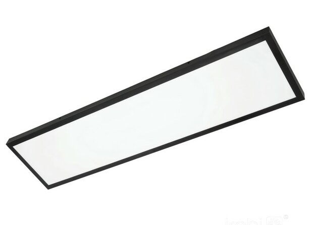 LED PANEEL PLAFONDLAMP FLAT 120X30CM ZWART 36W 3960LM 4000K 