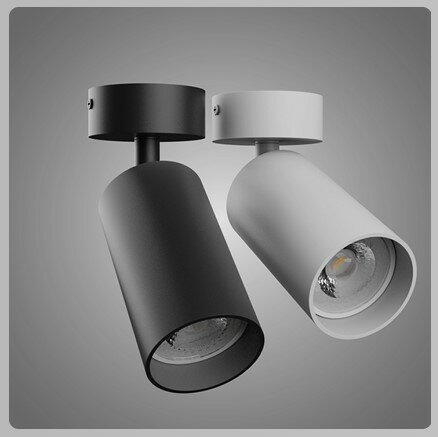 WAND- PLAFONDLAMP VARIOSA WIT/ZWART IP20 230V GU10 