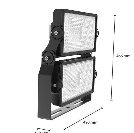 LED STADION VERSTRALER HL 1-10V DIM IP66 500W 70000LM 