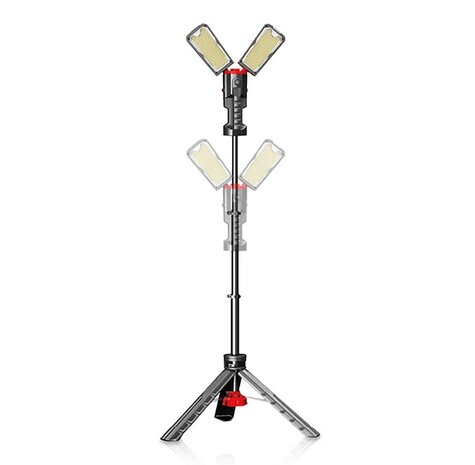 PRO LED WERKLAMP OP STATIEF INKLAPBAAR 230V 2 X 50W 10.000LM