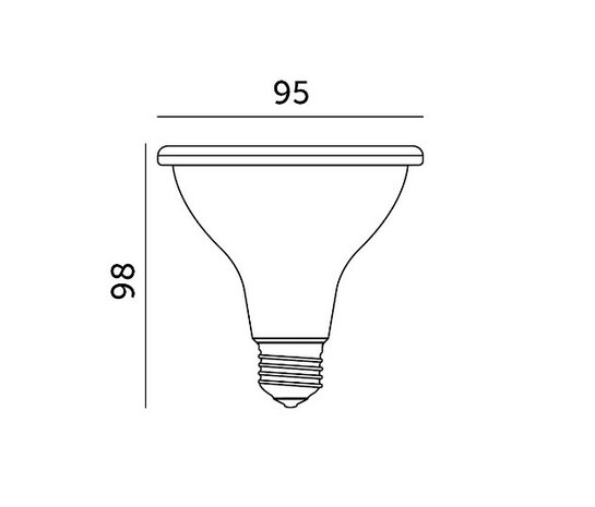 LED PLANTENLAMP PLANTY PAR30 E27 9W VOLSPECTRUM GROEILAMP