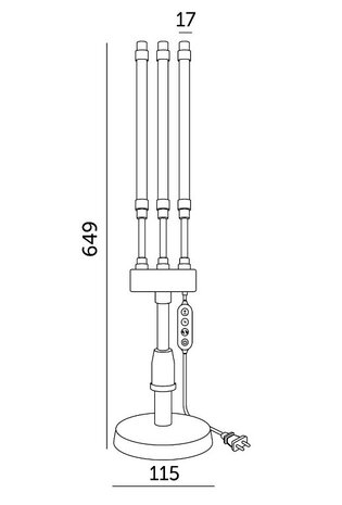 LED PLANTENLAMP VITARO-ST 3-VOUDIG MET CONTROLLER 