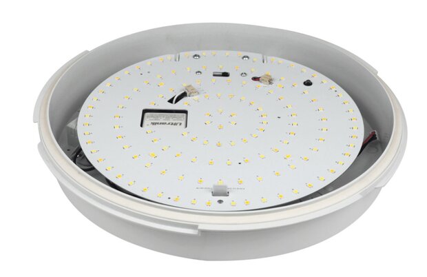 LED PLAFONDLAMP MET NOODLAMP IP54 IK08 13W 1300LM CCT-SWITCH