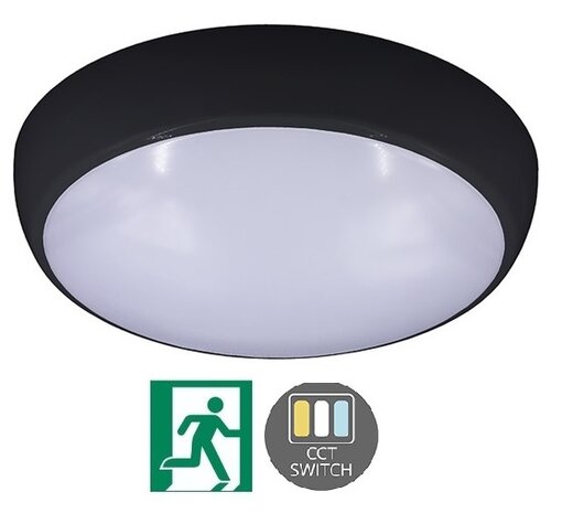 LED PLAFONDLAMP MET NOODLAMP IP54 IK08 13W 1300LM CCT-SWITCH