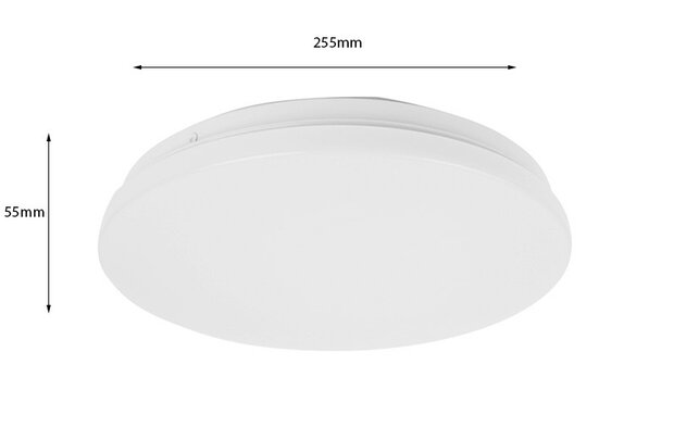 LED PLAFONDLAMP BASIC IP20 230V 12W 840LM 3000K WARM WIT 