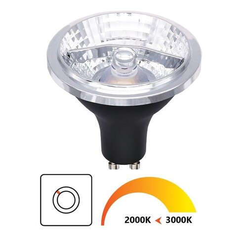 AR70 LED SPOT DIM TO WARM 45° 230V GU10 6W 540LM 2000-3000K