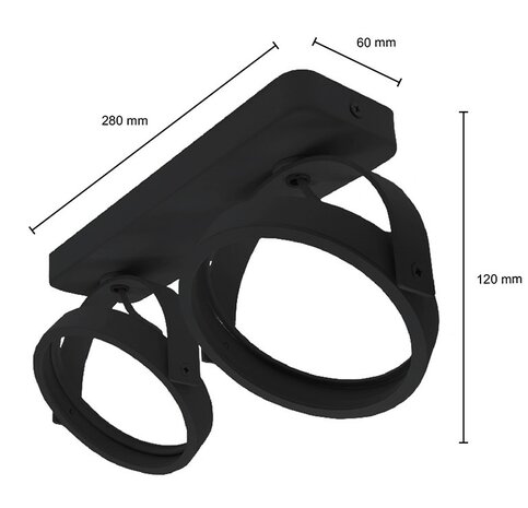 ES111 OPBOUWARMATUUR EUKE-2 230V GU10 ES111 