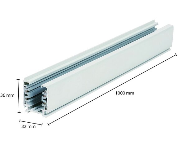 3-FASE RAILS TRACKS WIT 1-METER - 2-METER OF 3-METER