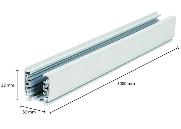 3-FASE RAILS TRACKS WIT 1-METER - 2-METER OF 3-METER