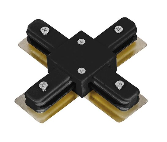 X-CONNECTOR VOOR 1-FASE RAILS WIT OF ZWART