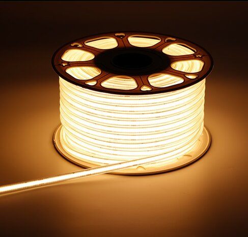 COB LED STRIP 230V IP65 50-METER 2700K WARM WIT 