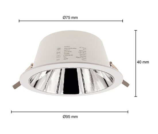 LED DOWNLIGHT KERBER CCT-SWITCH 230V 7W 560LM WIT